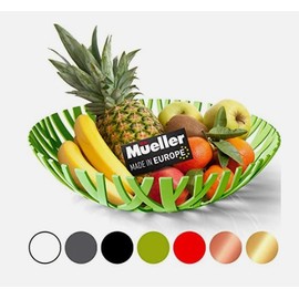 MUELLER Fruit Basket, Modern Fruit Bowl Made in Europe, Decorative Centerpiece