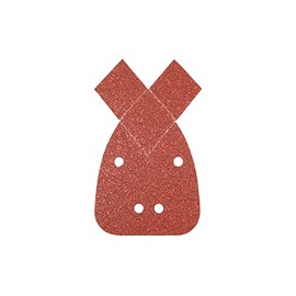 Silverline 330967 Hook and Loop Detail Sander Sheets with 2 Tips 140 mm 10pk 120 Grit