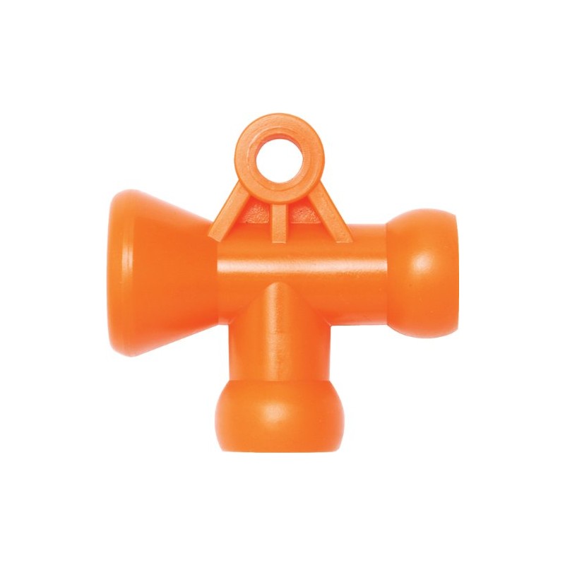 Loc-Line - 41416 Coolant Hose Component, Acetal Copolymer, Tee, 1/4"