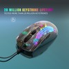 Wired Mouse Transparent Shell RGB Backlit Adjustable DPI Programmable Keys