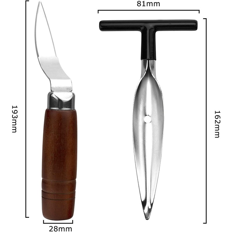 2 PCS Coconut Opener Tool Set Coconut Meat Remover Stainless