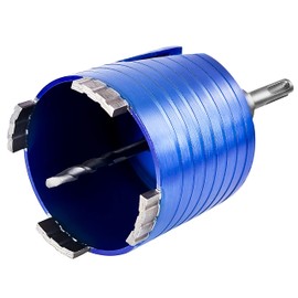 S&R Diamond Core Bit 72mm SDS-plus Can Drill Bit for Concrete, Solid Brick, Hollow Brick, Masonry, Sand-lime Brick, Poroton and Natural Stone, Dry Drill Bit for Sockets