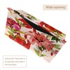 2 Pack Tissue Box Cover Holder, Greenish Lily Flower Rectangle