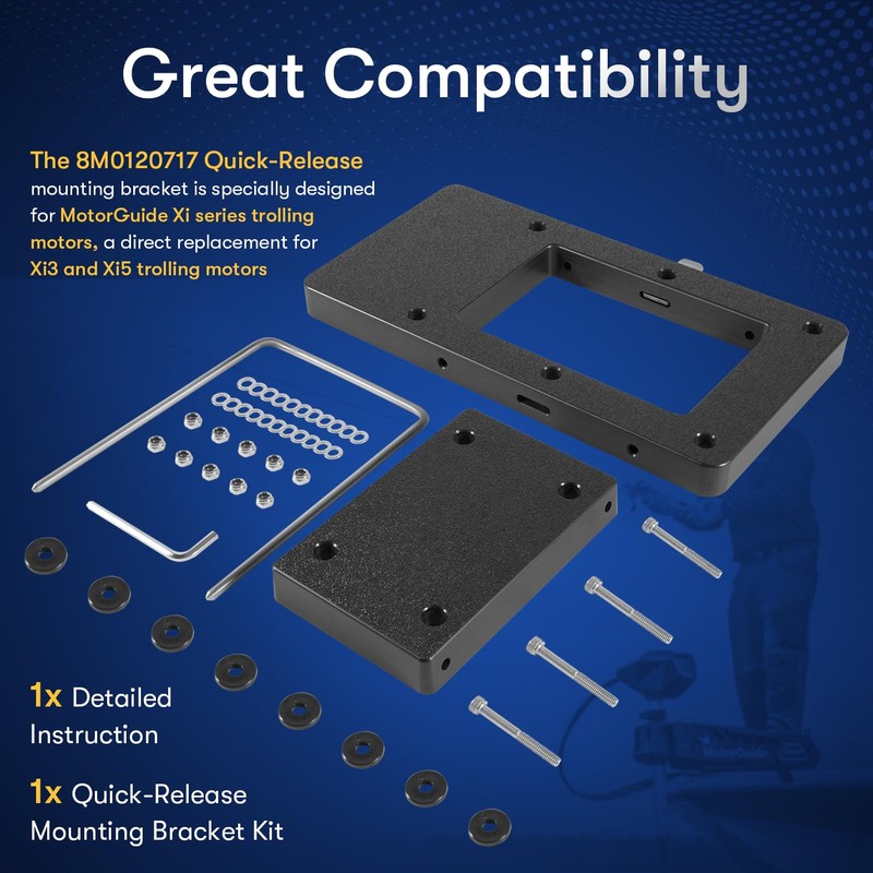 8M0120717 Xi Series Quick-Release Mounting Bracket Kit Replace for MotorGuide