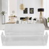 Acrylic Napkin Holder Transparent Uncapped Bathroom Napkin Holder for 23x14x6cm