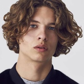 Short Brown Wig Short Fluffy Layered Brown Middle Part Wig for Men