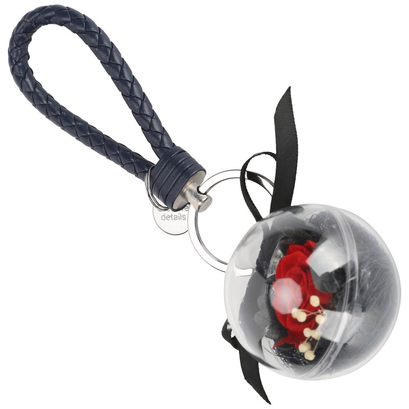 Preserved Flower Keychain Creativity Hanging Round Ball Pedant Gift Craft