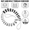 Manalete Nut and Bolt Thread Checker 28 Male/Female Thread Gauges