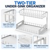 2-Tier Under Sink Organizer for Cabinet Storage – Metal Pull-Out