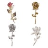 FAIRYGATE Pearl Brooch Red Rose Floral Brooches Pin Decorative Garment