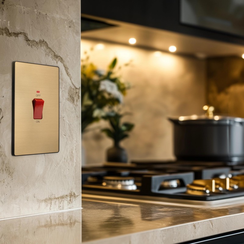 BG Electrical Large Cooker Control Switch Unit with LED Power