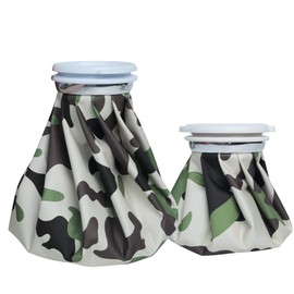 Ice Bag, Icing Bag, Set of 2, Large Diameter, Cold & Hot Use, Ice Bag, Leak-Proof, Ice Bag, For Sports, Knees, Ankles, Heads, Joints, Heat Generation, Heat Stroke, Repeated Usage, Household Supplies