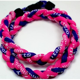 For Sport s 20" Pink Purple Braided 3 Rope