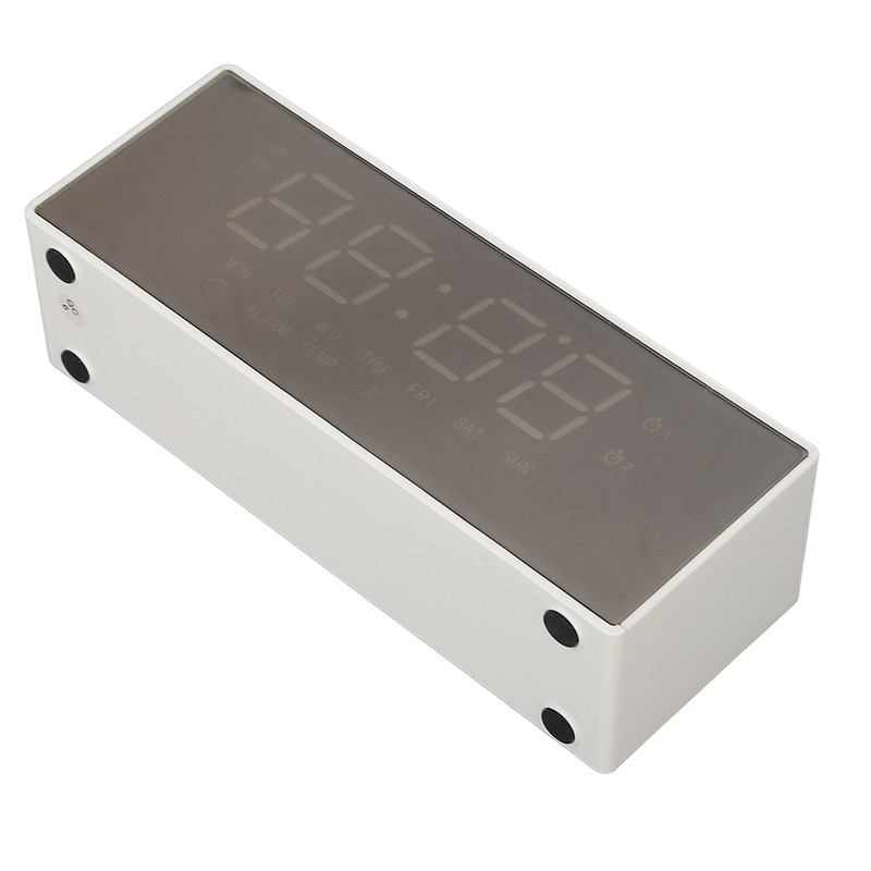 Digital Mirror Alarm Clock Multifunctional LED Mirror Electronic Clocks for
