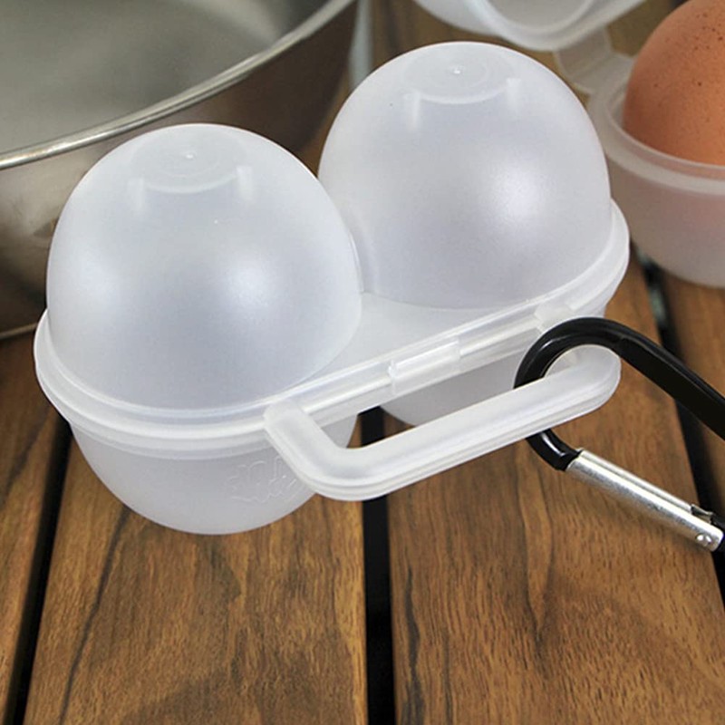 2 Pack Egg Holder Case, Portable Egg Storage Container with