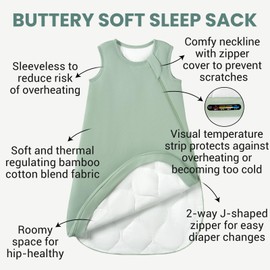 Slumber Buddy Baby Infant Swaddle Sleep Sack 0-3 Months 3-6 Months, 70% Rayon Made from Bamboo 30% Cotton 1.0 TOG Preemie New Born Transitional Baby Boy Girl Wearable Blanket, Sleeping Bag Sleep Suit