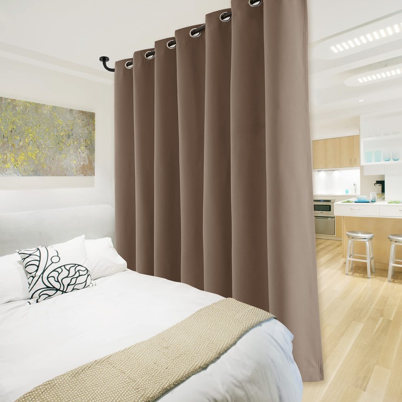 NICETOWN Thermal Insulated 100% Blackout Curtain, Noise Reducing Performance Grommet