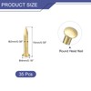 sourcing map 35Pcs Small Tiny Nails 2x15mm(DXL) Tiny Brass Nails