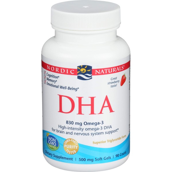 Nordic Naturals - DHA, Brain and Nervous System Support, 90 Soft Gels