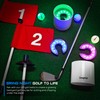 KINGTOP LED Golf Hole Lights (4-Pack) - Battery Operated, Anti-Glare