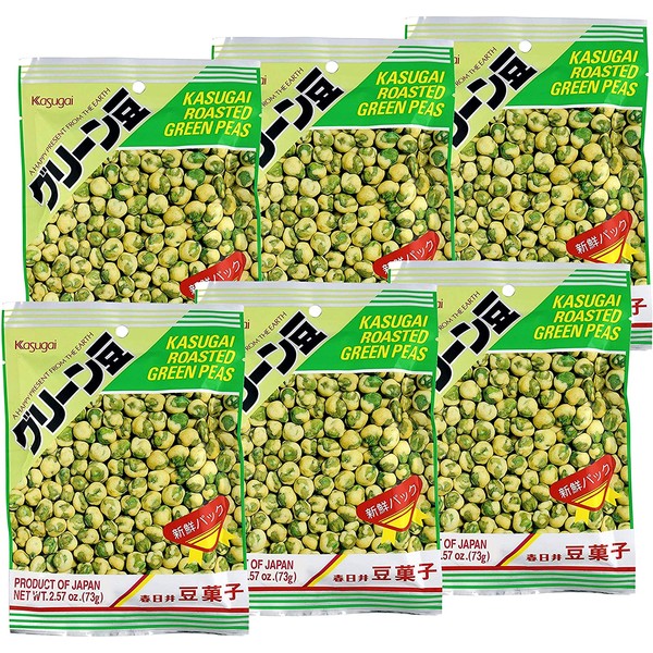 Roasted Green Peas - 3.35oz [Pack of 6]