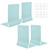 FRETONBA Bookends Folding Bookends 4 Pieces Set of 4, L-Shaped