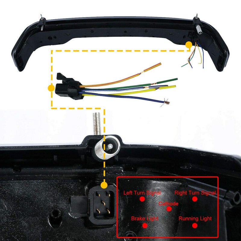 TCMT Smoke King Tour Pack LED Brake Turn Tail Light
