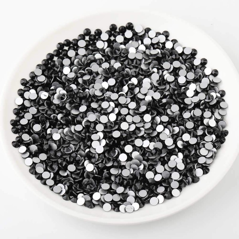 BEADSLAND 1440 pieces flat back rhinestones, nail crystals rhinestones for