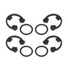 RURBRIN (4+4PCS) 3/4" Water Softener Clip and O-Ring Kit Compatible
