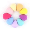 4 Pcs Makeup Sponges Set, Pro Beauty Flawless Makeup Sponges Blender Foundation Puff Multi Color,Shape (Water Drop Shape)