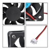Jopto 2PCS Mini Silent Brushless Cooling Fan 60x60x15mm 6015 DC