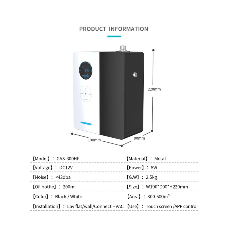 Aroma Diffuser with WiFi,Essential Oil Diffuser,5380 Square feet Coverage Scent