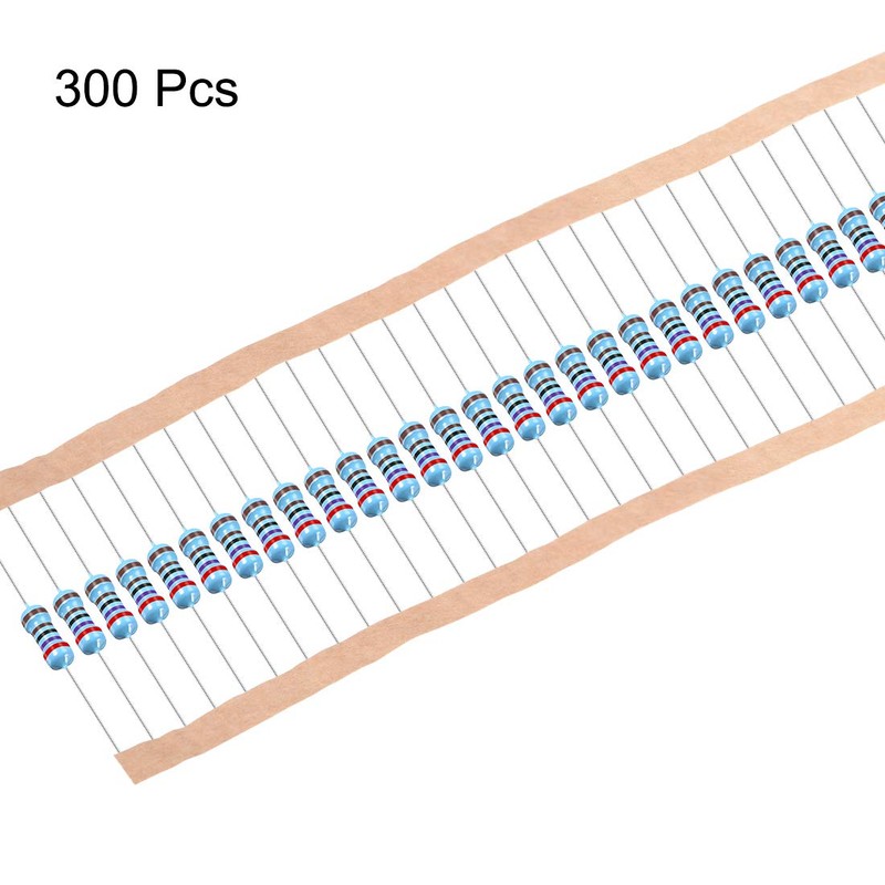 sourcing map Metal Foil Resistor 1% Tolerance 5 Colour Band