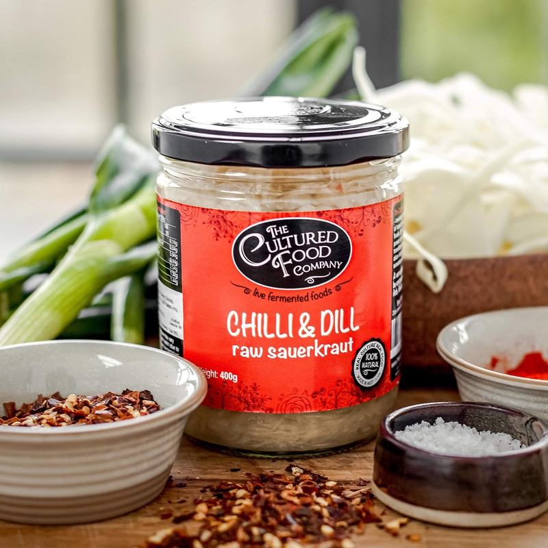 Chilli & Dill Raw Sauerkraut, Organic, 400g