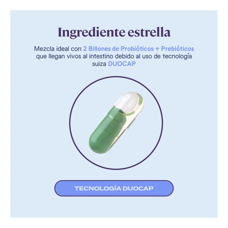Just Probio Mil Millones De Pre&probióticos 30 Cápsulas. Sabor Sin