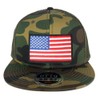 USA American Flag Iron On Patch Adjustable Camo Mesh Cap