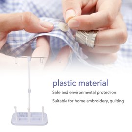 Light Weight Thread Stand,Adjustable Cone Thread Stand Spool Holder for Sewing Machine Triple Spool Double Spool Detachable Easy Hanging Thread Holder for Embroidery