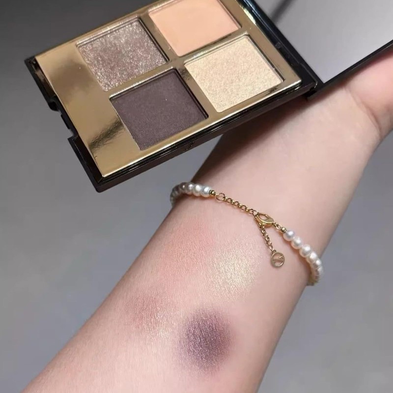 Erinde Eyeshadow Palette, 4 Colours, Matt & Glitter Eyeshadow Palette,