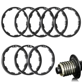 Dongnesi 8 PCS Aluminum Bike Cassette Spacer,Bicycle Flywheel Hub Washer Spacer Cassette Gasket For MTB Road Bike (1.0/1.5/1.85/2.0/2.0/2.18/2.35/2.5mm)