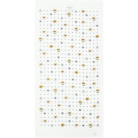 Hayashi FO207104 Face Towel, Approx. 13.4 x 35.4 inches (34 x 90 cm), Senshu Gauze Pile, Mameshiba Onsen