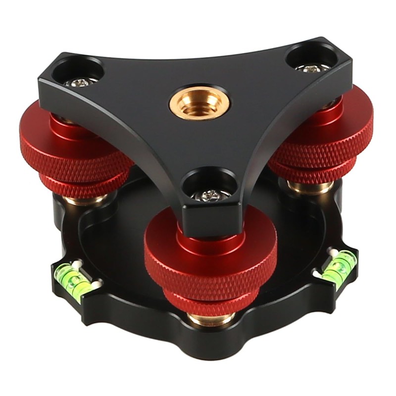 Laroal Tripod Leveling Base Camera Leveler With Bubble Level 3