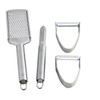 NewlineNY Stainless Steel Kitchen Tools (Veggie Peeler Grater 4 Pcs)
