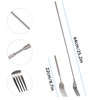 Extendable Fork, BBQ Telescopic Fork Stainless Steel Fruit Dessert Long