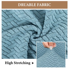 FUANGUI Armless Accent Chair Cover Slipcover, Stretch Spandex Chair Covers for Living Room Removable Washable for Armless Chair Furniture Protector