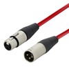 Stage Series Balanced XLR Microphone Cable - RED Cable -