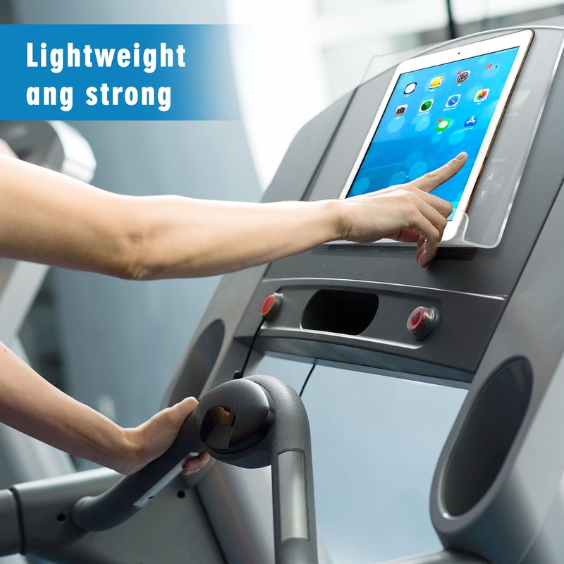 Qsxou Treadmill Tablet Holder, Exercise Bike Reading Stand,Acrylic Book Holder,