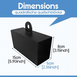 Baoblaze Pinch Block Grip Training, Fitness Hand Grip Dumbbell Plate, Pinch Block Lattice Handle Strengthening Weightlifters and Bodybuilders for Hang Weights Pulley Weightlifting Climbing 8 cm x 8 cm