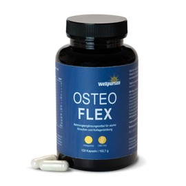 Wellpursan Osteo Flex (120 Kapseln) – Nährstoffkombination aus Kalzium, Magnesium und weiteren essenziellen Nährstoffen – für eine normale Kollagenbildung und Knochenfunktion – Vegan