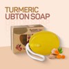 Natural Turmeric Ubton Soap on a Rope Bar for Face