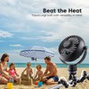 IRIS USA WOOZOO 3.5" Cordless Portable Personal Fan with Flexible